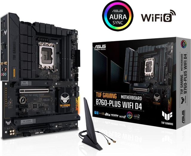 02.2.0077 – Scheda Madre ASUS TUF Gaming B760‑PLUS WiFi DDR5 – ATX gaming con WiFi per Intel 12ª/13ª/14ª Gen