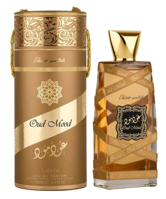 Lattafa Oud Mood Elixir Eau De Parfum Spray Unisex 3.4 Oz Men