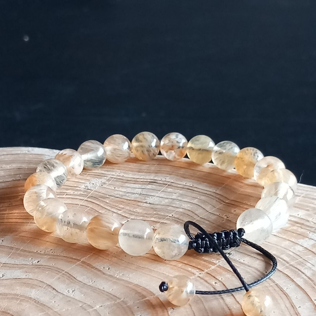Bracelet ajustable en Citrine
