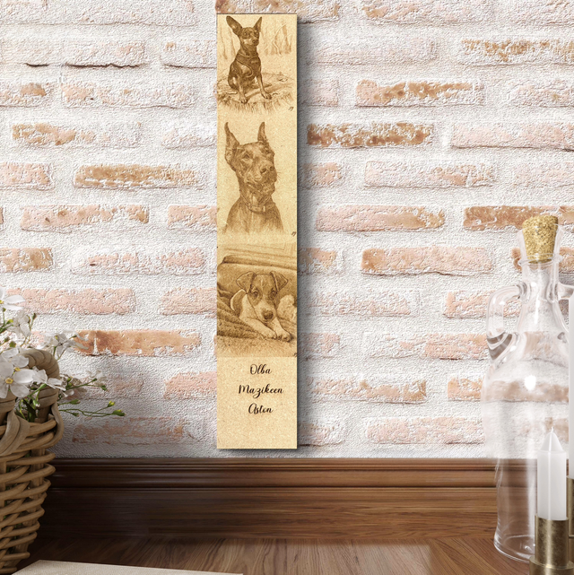 Tableau animalier gravé au laser – Un souvenir unique et intemporel