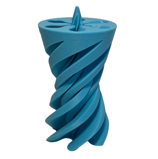 Solid Blue Spiral Fidget