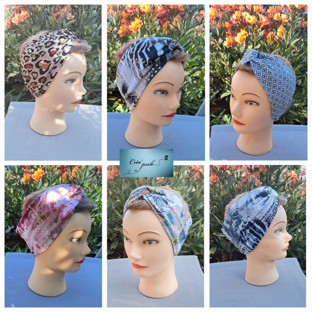 Bandeau cheveux croisé pour femme