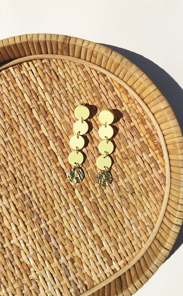 Boucles d'oreilles Olivia - Jaune pastel