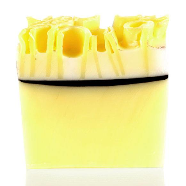 Lemon meringue slice soap