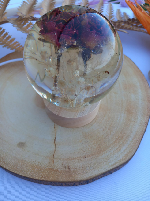 Lampe rose enchantée 