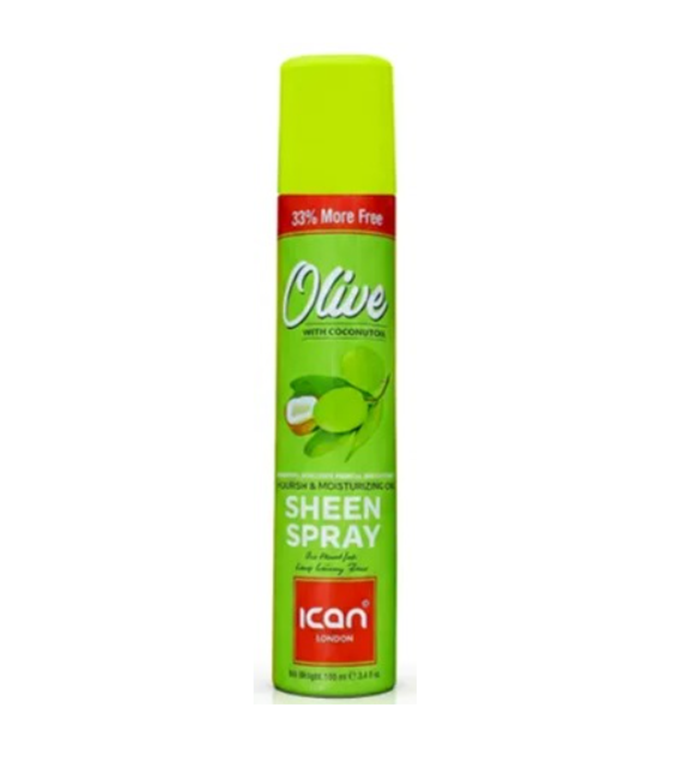 ICAN: Olive Oil With Coconut Sheen Spray 100ml