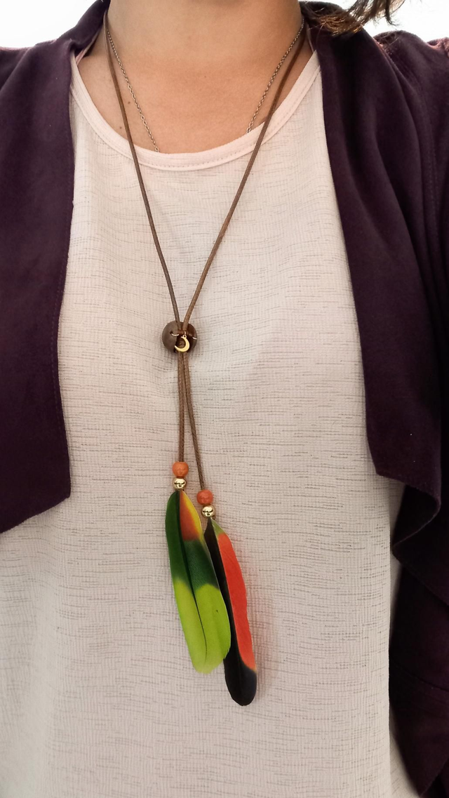 Collier lasso peruche