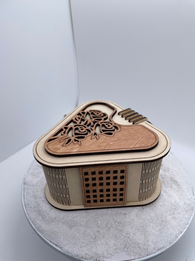 Boîte à bijoux en forme de coeur