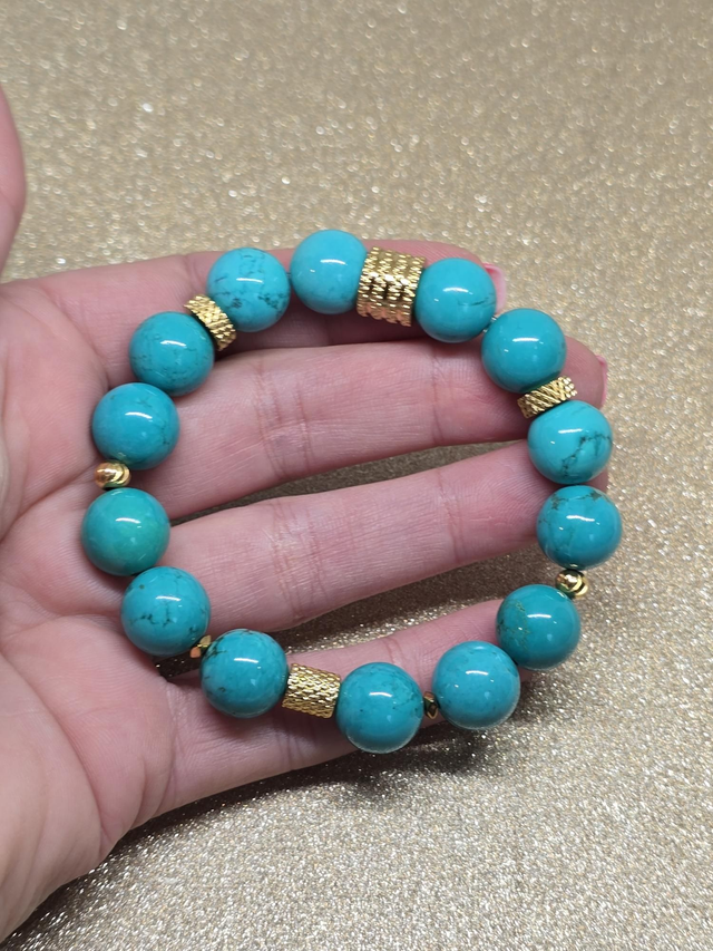 Bracelet Turquoise de Chine XL en 1,2 cm