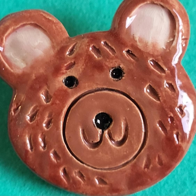 Cheery Bear Brooch