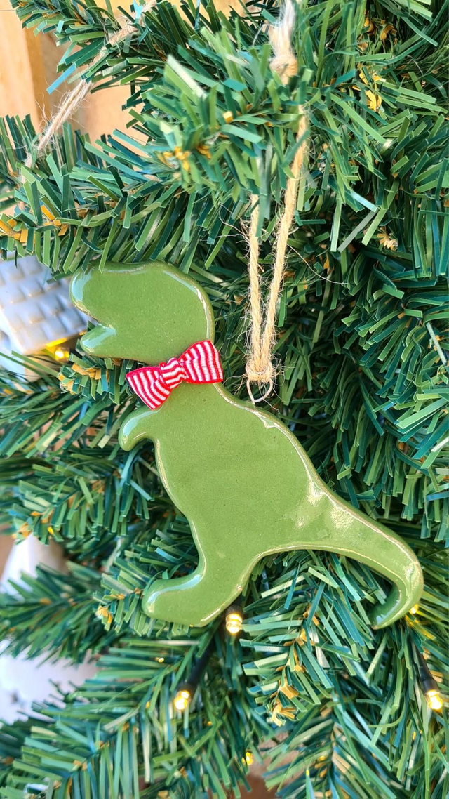 Ornament - Bowtie Dinosaur