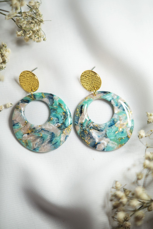 Coloris sakura - Boucles Pompom