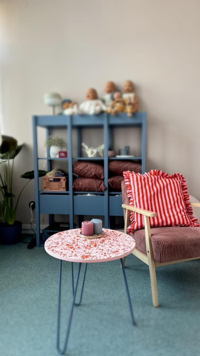 Stolik kawowy lastryko, śr. 50 cm, na metalowych nogach, boczny, do salonu, na balkon