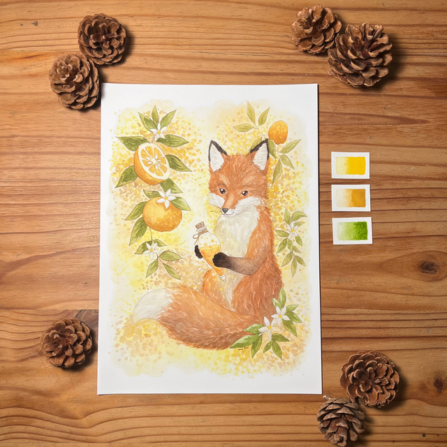 Lueur d’Ambre Dorée ✨ Affiches A4 & A5