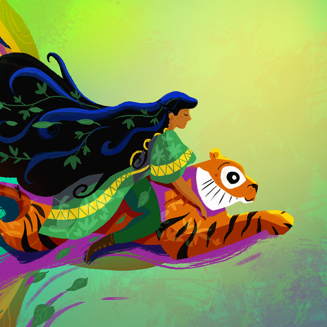 Print Déesse de la Jungle