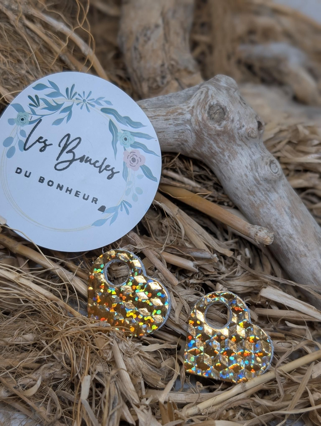 Pampilles coeur doré pam001