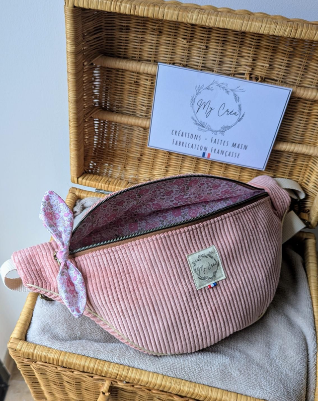 Sac banane en velours 
