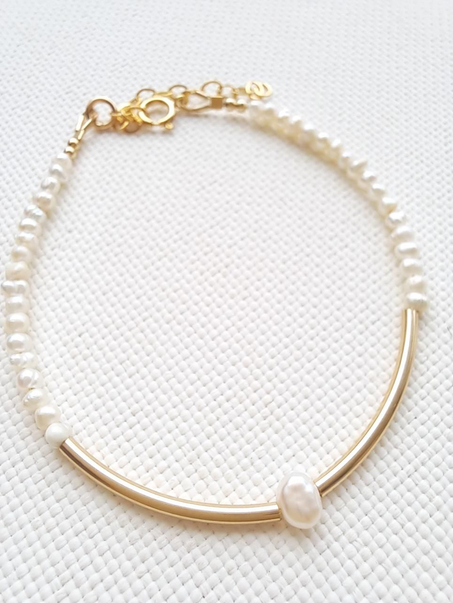 NAÏA gold-filled - perles d'eau douce - bracelet