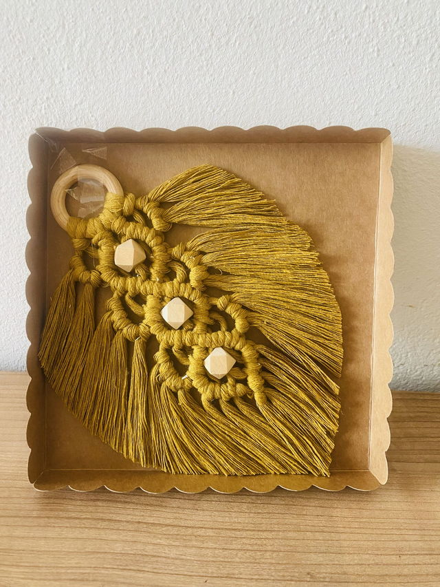 Coffret feuille macramé