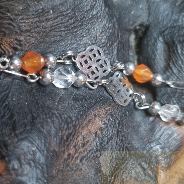 Bracelet arabesque: Cristal de roche