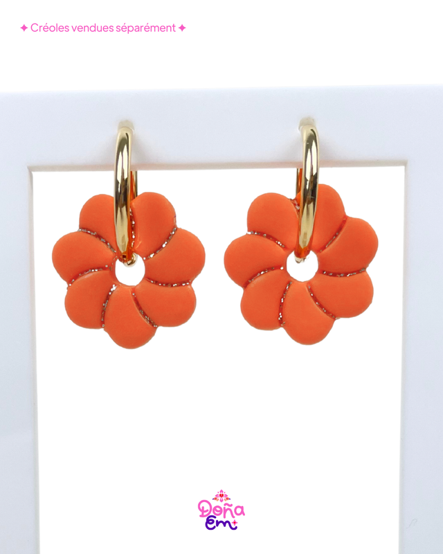 Pampilles "Jenna" - Orange éclatant