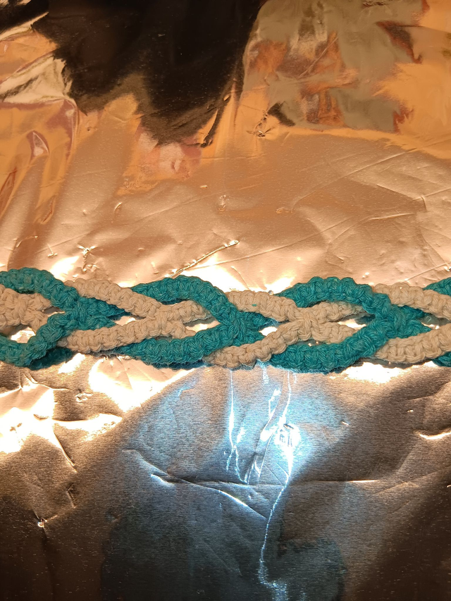 broeksriem, handgeknoopt