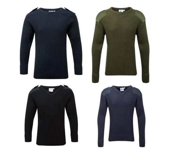  Fort Crew Neck Combat Jumper Black - 