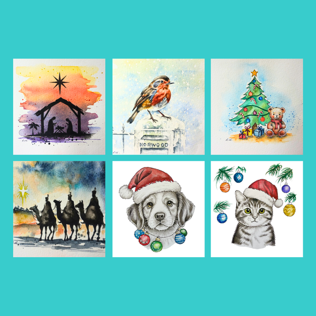 Mixed Pack Christmas Cards - Pack of 12
