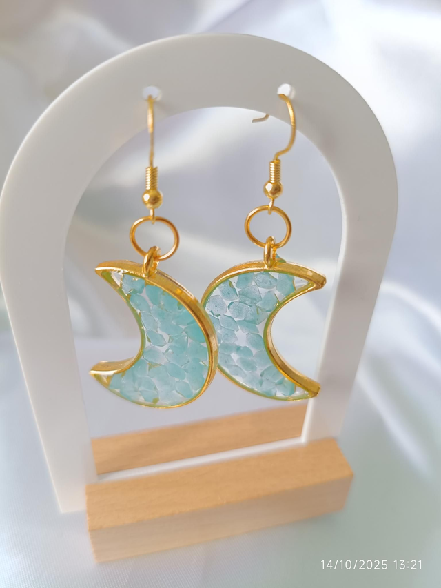 Boucle d&#039;oreille Lune D&#039;aurore