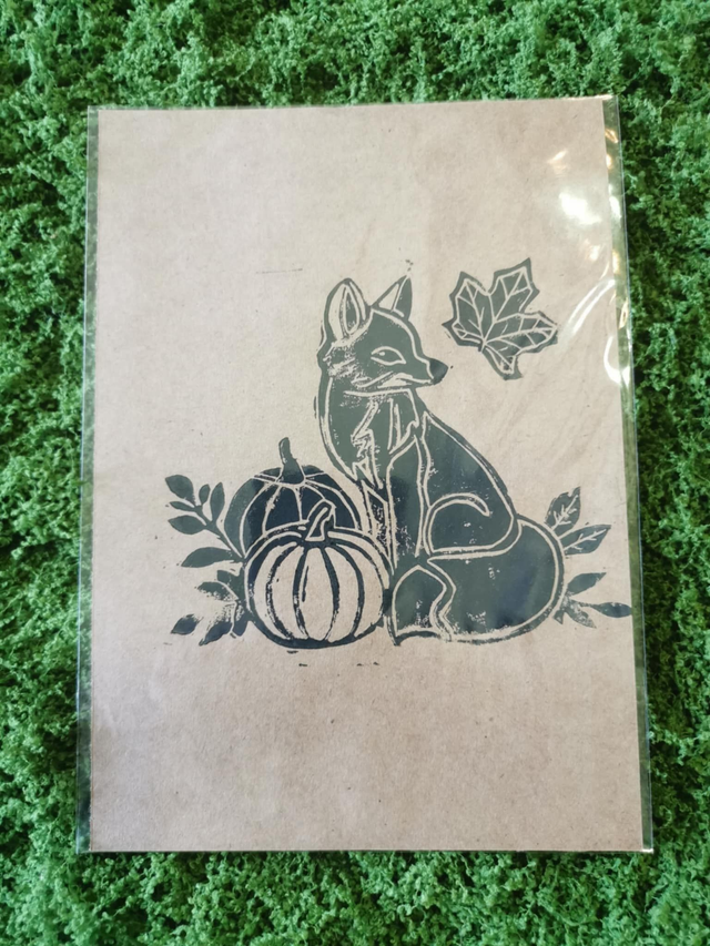 Renard &amp; courges noirs