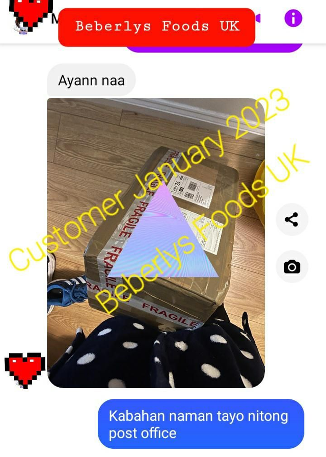 Customer Mrs M Dizon- Kent ( January 2023)