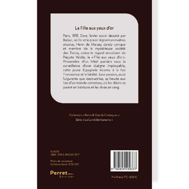 Fille aux yeux d'or (La) • Honoré de Balzac