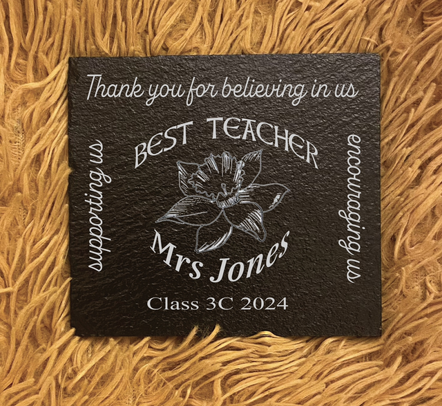 Coaster Best Teacher Personalised 
