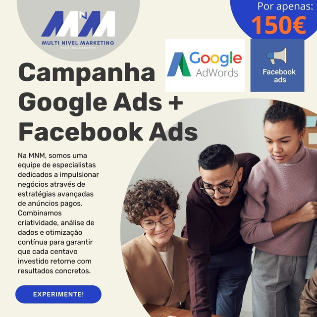Campanha Google Ads + Facebook Ads