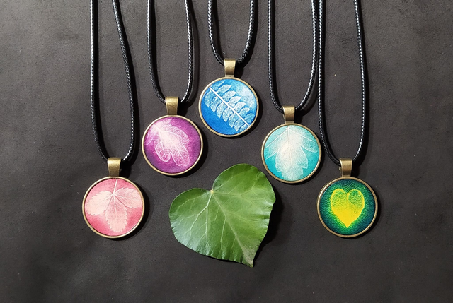 Colliers Empreintes Végétales