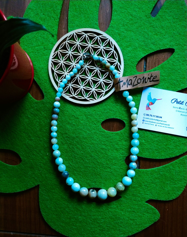 ♡ Collier Amazonite ♡