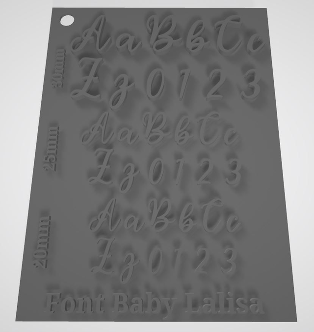 Letterstamps Set 62-teilig Baby Lalisa