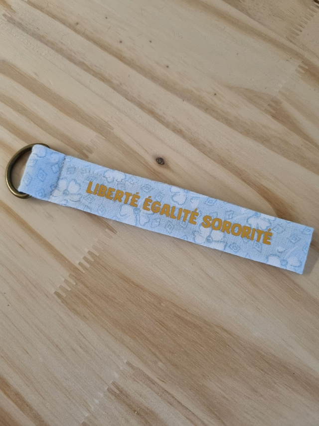 Porte-clé &quot;liberté égalité sororité&quot;