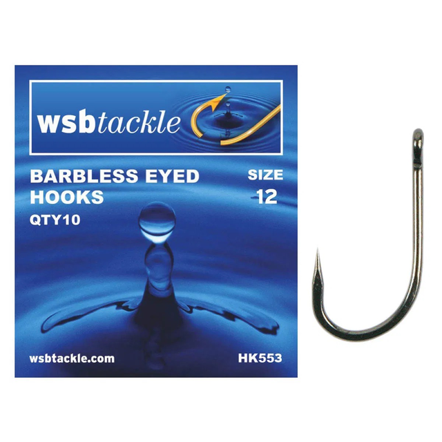 WSB BARBLESS EYED 12 (1 PK OF 10) HOOKS
