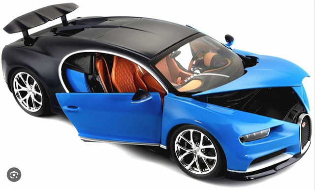 Bugatti Chiron blau/schwarz Bburago 1:18