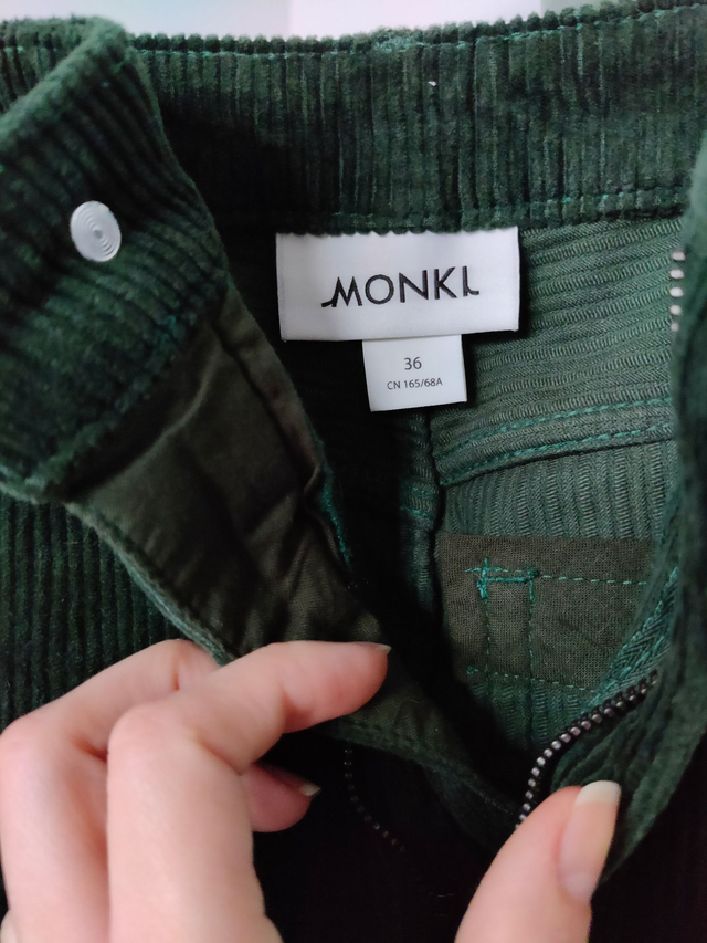 Pantalon Monki brodé - "Coeur"