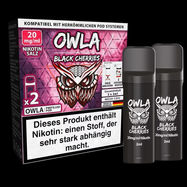OWLA Black Cherries – 2er Pods | 20 mg/ml