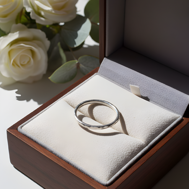 Hammered Sterling Silver Ring