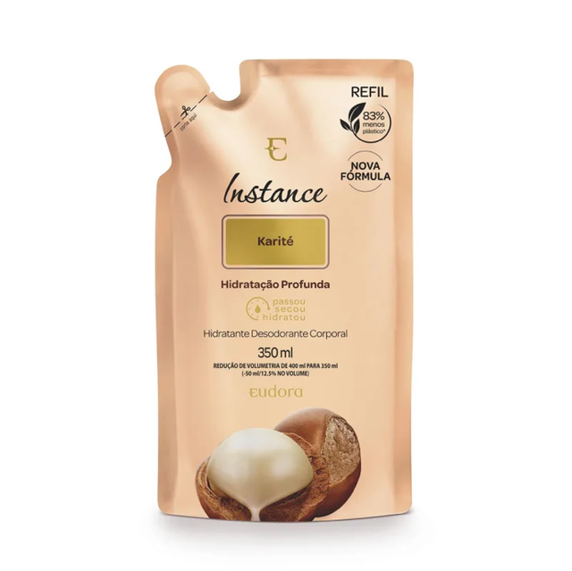 Refil Hidratante Desodorante Corporal Instance Karité 350ml