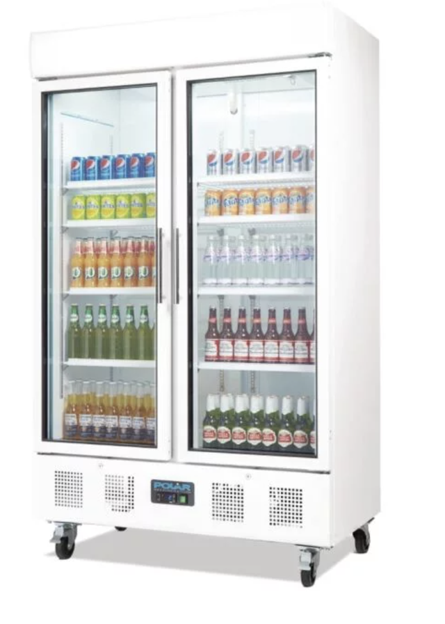 Polar CD984 Glass Door Fridge