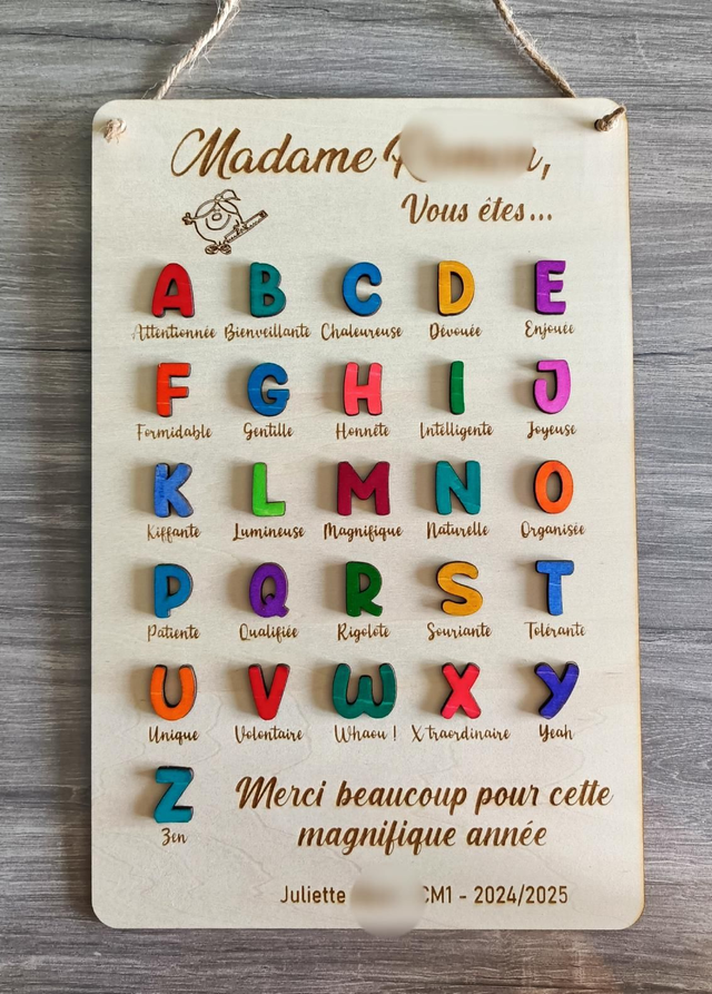 Abécédaire Maîtresse