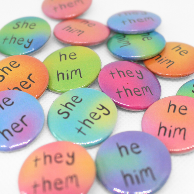 Pronoun Mini Badge