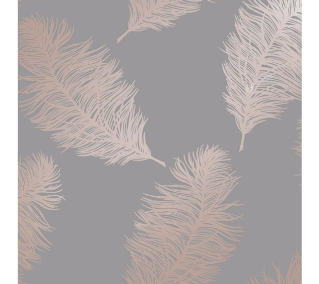 Fawning Feather Grey/ Rose Gold - Holden Décor - 12629 
