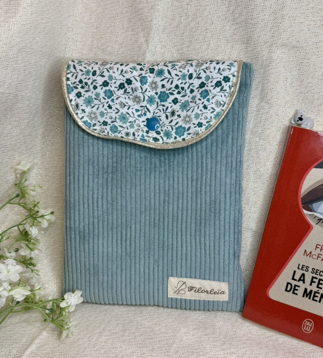 Pochette à livre Azur - Format POCHE