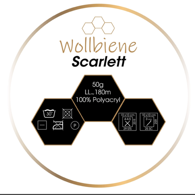 Wollbiene Scarlett bleu ciel 50gr Acrylique